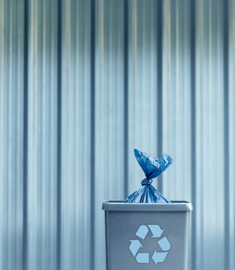 garbage recycling concept